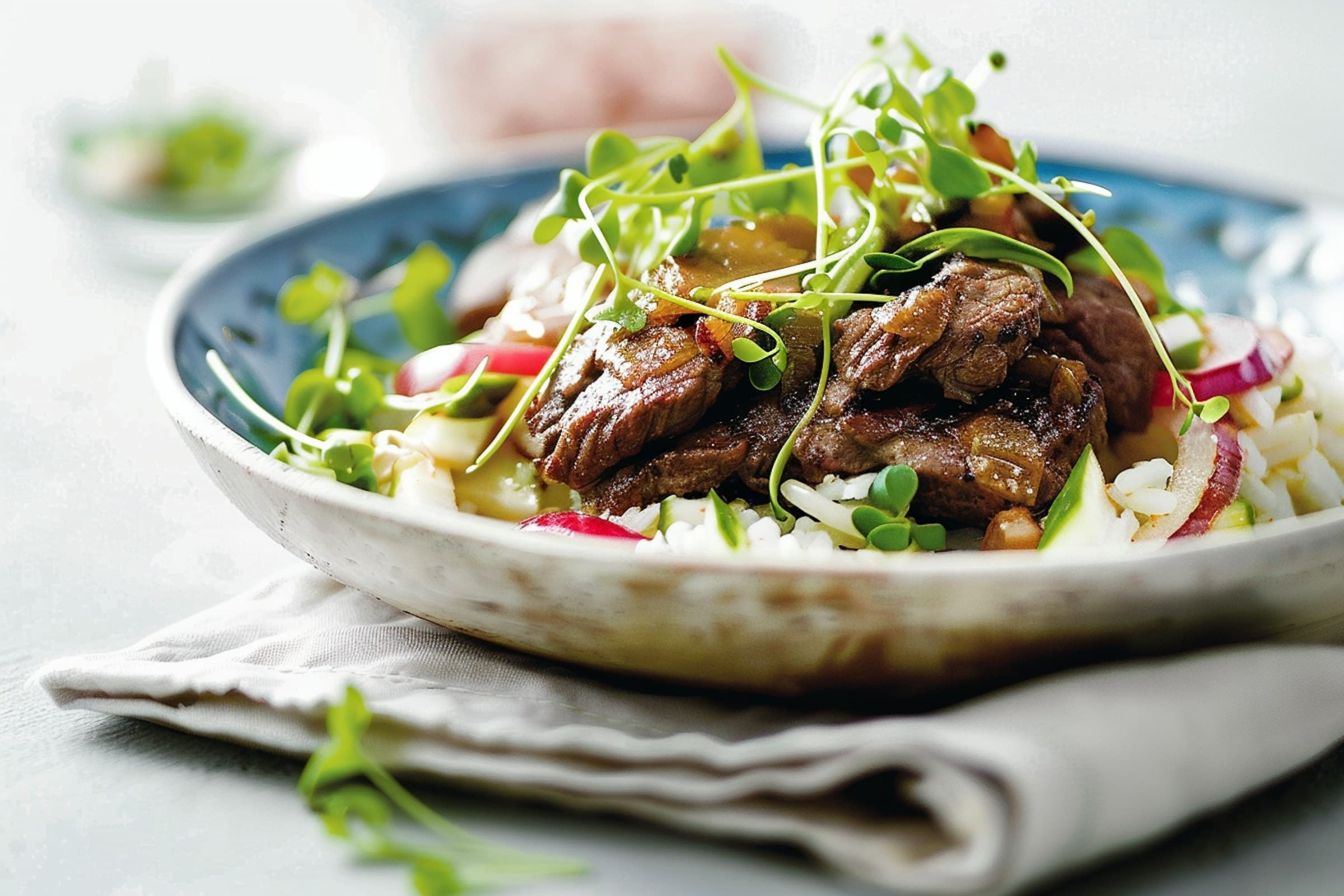 Exemple de menu sans sel ajouté avec des plats équilibrés et appétissants